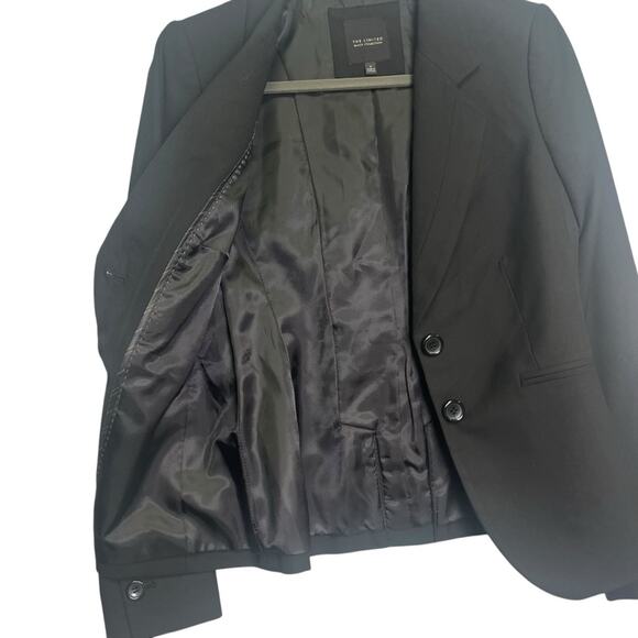 The Limited Black Collection Blazer Womens Size 2 Button Long Sleeve Career Work - Picture 5 of 11